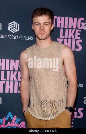 New York, New York, USA. Mai 2025. (Neu) mpx's Weltpremiere „Things Like This“. Mai 2025, New york, New york, usa: nicholas hamilton nimmt am 8. Mai 2025 am amc lincoln Square 13 in New york City an mpx's "Things Like This"-Weltpremiere Teil. (Foto: M10s/thenews2) (Foto: M10s/Thenews2/Zumapress) (Bild: © Ron Adar/TheNEWS2 via ZUMA Press Wire) NUR ZUR REDAKTIONELLEN VERWENDUNG! Nicht für kommerzielle ZWECKE! Stockfoto