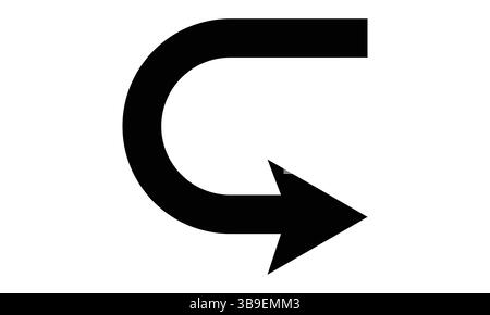 Symbol Für Rückgängigmachen Vektor-Illustration Design Stock Vektor