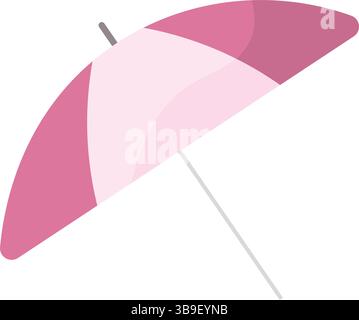 Pinkfarbene Sonnenschirme. Vektorabbildung Stock Vektor