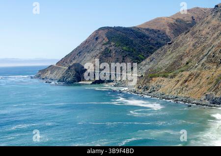 Bixby Creek Bridge in der Nähe von Big Sur Stockfoto