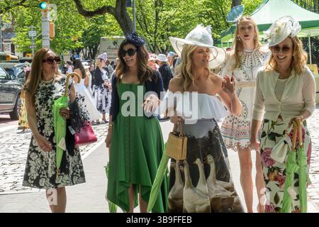 Das Frederick Law Olmsted Awards Lunch ist eine jährliche Spendenaktion für den Central Park, die am ersten Mittwoch im Mai 2025 in New York City, USA, stattfindet Stockfoto