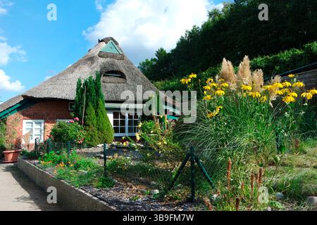 Gothmund, Fischerdorf auf der Trave Stockfoto