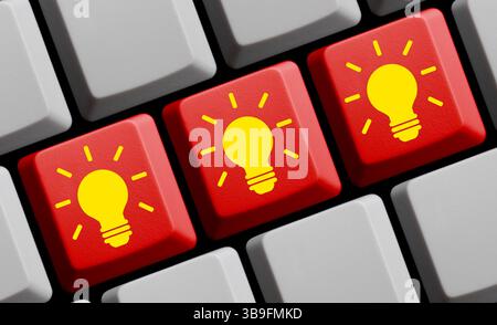 Kreative Ideen online Stockfoto