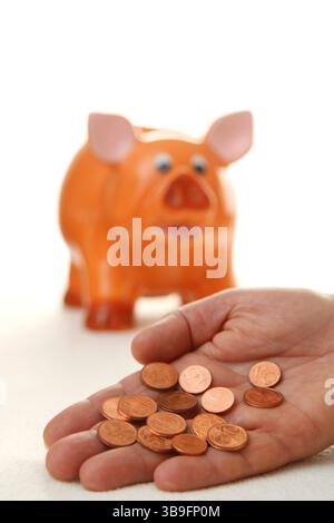 Jedes kleine bisschen hilft Stockfoto