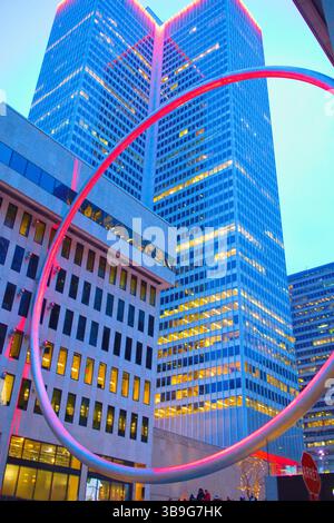 Kanada, Montreal, Place Ville Marie, Weihnachtsdekoration, Stockfoto