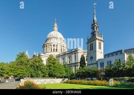 St Paul's Cathedral, City of London, London, England, Vereinigtes Königreich Stockfoto