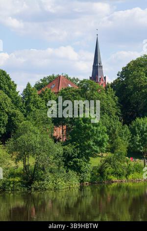 St. Martin's Church, Nienburg/Weser, Niedersachsen, Deutschland, Europa Stockfoto