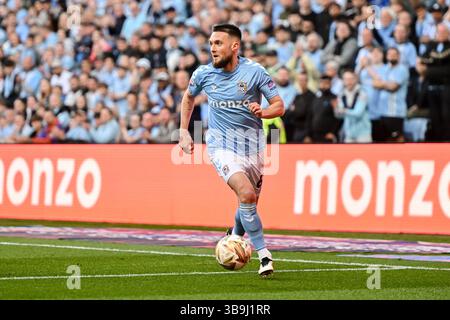 Während des Sky Bet Championship Play Off Halbfinalspiels zwischen Coventry City und Sunderland in der Coventry Building Society Arena, Coventry am Freitag, den 9. Mai 2025. (Foto: Kevin Hodgson | MI News) Credit: MI News & Sport /Alamy Live News Stockfoto
