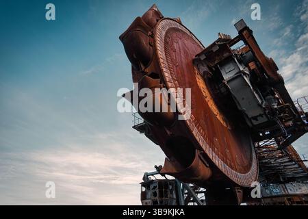 Alter Kohlebagger Stockfoto