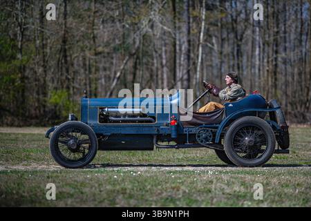 George Cohen 1908 Brasier Voiture De Course Stockfoto