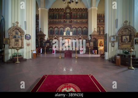 Kathedrale der Theotokos, byzantinische orthodoxe Kirche in Vilnius, Litauen Stockfoto
