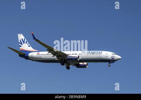 Flugzeuge SunExpress, TC-SEP, Boeing 737-800 Stockfoto