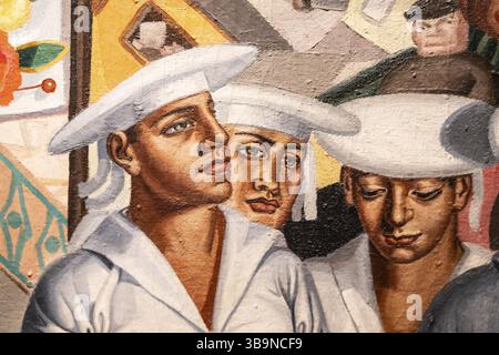 Maruja Mallo, die Messe (La verbena), 1927, Öl auf Leinwand, museo nacional Centro de arte Reina Sofia, Madrid Stockfoto