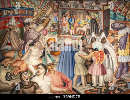 Maruja Mallo, die Messe (La Verbena), 1928, Öl auf Leinwand, Centre Pompidou, Paris Stockfoto