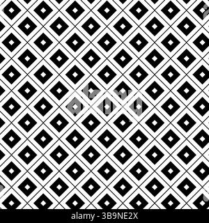 Geometrische Muster durch Streifenrauten. Nahtloser Vektorhintergrund. Schwarz-weiße Textur. Grafische moderne Musterabbildung für Paket, Urlaub Stock Vektor