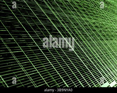 Technologie-Stil Raster - abstrakte computergenerierte Bild. Fraktalgeometrie: Kreuzung gerade Linien und Zellen. Digitale Kunst für Hintergründe, Abdeckungen, web Stockfoto
