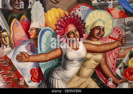 Maruja Mallo, die Messe (La verbena), 1927, Öl auf Leinwand, museo nacional Centro de arte Reina Sofia, Madrid Stockfoto