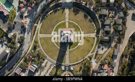 Denkmal an der Äquatorlinie in der Nähe von Quito, San Antonio Stockfoto