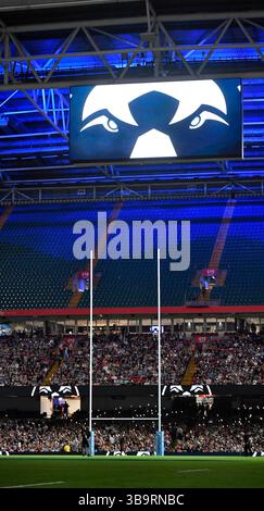 Principality Stadium, Cardiff, Vereinigtes Königreich. Mai 2025. Gallagher Premiership Rugby, Bristol Bears versus Bath Rugby; Principality Stadion als die Bristol Bears auf dem Platz spielen Credit: Action Plus Sports/Alamy Live News Stockfoto