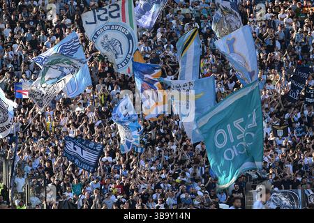 10. Mai 2025, Olimpico Stadium, Rom, Italien; Serie A Enilive Football Match; Lazio gegen Juventus; Lazios Fans Stockfoto