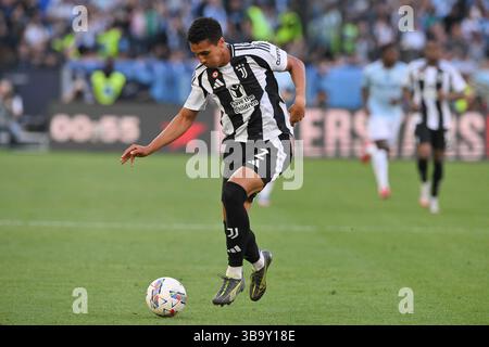 10. Mai 2025, Olimpico Stadium, Rom, Italien; Serie A Enilive Football Match; Lazio gegen Juventus; Alberto Costa vom FC Juventus Stockfoto