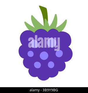 Brombeeren handgezeichnete Vektorillustration Stock Vektor