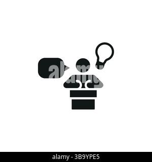 Symbol Für Öffentliche Sprache Stock Vektor