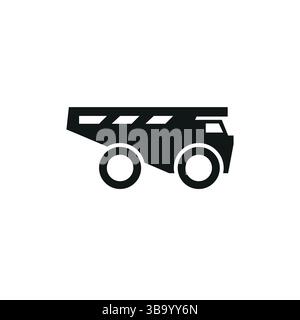 Symbol Für Mining Truck Stock Vektor