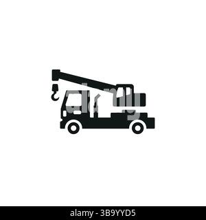 Symbol Kranfahrzeug Stock Vektor