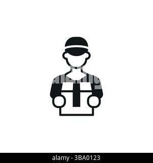 Symbol "Lieferung Mann" Stock Vektor