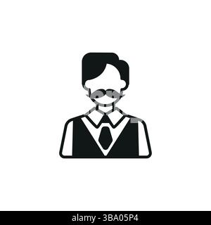 Casino Dealer-Symbol Stock Vektor