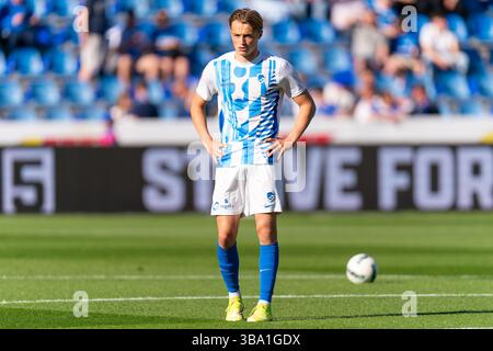 Genk, Belgien. Mai 2025. GENK, BELGIEN - 11. MAI: Matte Smets von KRC Genk während des Jupiler Pro League Championship Play offs Spiels zwischen KRC Genk und Club Brugge KV in der Cegeka Arena am 11. Mai 2025 in Genk, Belgien. (Foto von Joris Verwijst/Orange Pictures) Credit: Orange Pics BV/Alamy Live News Stockfoto