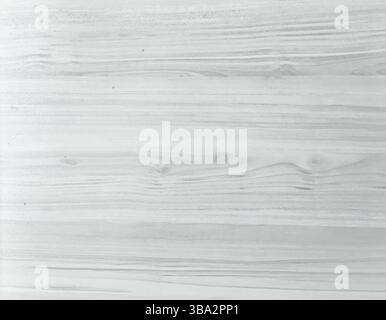 Gewaschener hölzerner Texturhintergrund, helle weiche Eiche aus verwittertem Waschlappen mit verblasster Lackfarbe, die Holzmaserung zeigt. Weißes Hartholz Stockfoto