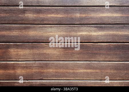 Brauner alter Holzhintergrund, dunkle Holzstruktur Stockfoto
