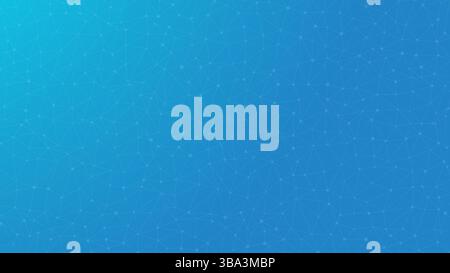 Technologie blauer Hintergrund. Punkte, die durch Linien verbunden sind. Abstrakte Welle. Minimalistisches Mesh. Abstrakte polygonale Form. Stock Vektor