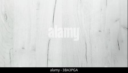Gewaschener hölzerner Texturhintergrund, helle weiche Eiche aus verwittertem Waschlappen mit verblasster Lackfarbe, die Holzmaserung zeigt. Weißes Hartholz Stockfoto