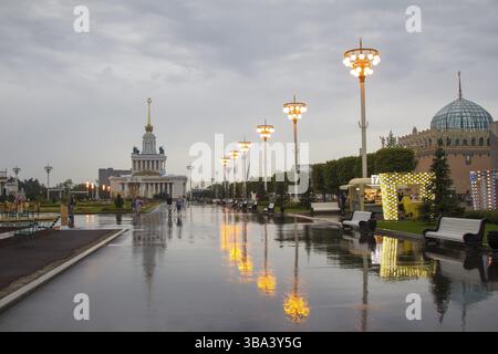 Russland, Moskau, 28. Juli 2018. Ausstellung der Errungenschaften der Volkswirtschaft. VDNH, Europa Stockfoto