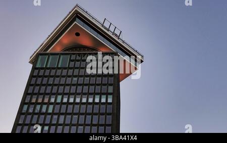 Amsterdam, Niederlande die ADAM-Tower in Amsterdam in Richtung Norden. Es gibt eine Aussichtsplattform ADAM Aussichtsturm auf der Spitze des Turmes Stockfoto