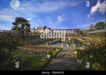 London, Vereinigtes Königreich - 17. April 2019 : Kensington Gardens an einem Frühlingsmorgen im Hyde Park in Central London, Großbritannien, Großbritannien, Europa Stockfoto
