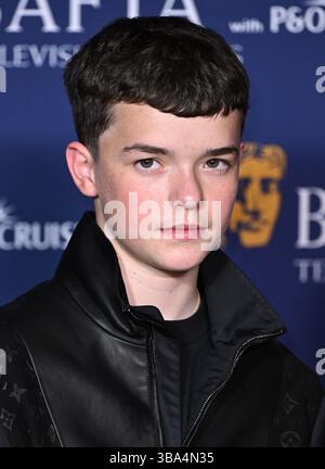 London, Großbritannien. Mai 2025. Owen Cooper bei den BAFTA Television Awards, Royal Festival Hall. Quelle: Doug Peters/EMPICS/Alamy Live News Stockfoto