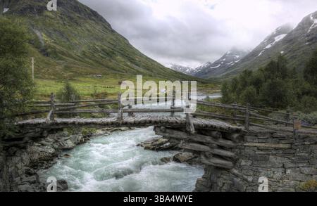 Rauen Natur in der norwegischen Landschaft im Sommer Stockfoto