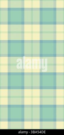 Maßgeschneidertes Textilkariergewebe, Auswahl Texturvektor nahtlos. Elegantes Karomuster im Hintergrund in hellen und pastellfarbenen Farben. Stock Vektor