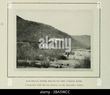 ELEKTRIZITÄTSWERK AM UMOOTI RIVER. Verbunden mit der Teefabrik auf dem Kearshey Estate. Aus dem Artikel Ein SPEZIELLES INTERVIEW MIT DEM SCHATZ. SIR DAVID HUNTER, K.C.M.G.. GENERALDIREKTOR DER STAATSEISENBAHN NATAL. Von J. Hartley Knight. Vom Engineering Magazine gewidmet dem Industrial Progress Band XXIV Oktober 1902 bis März 1903 The Engineering Magazine Co Stockfoto