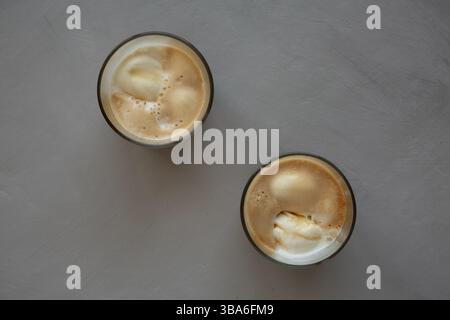 Hausgemachtes Affogato-Kaffee-Eis Stockfoto