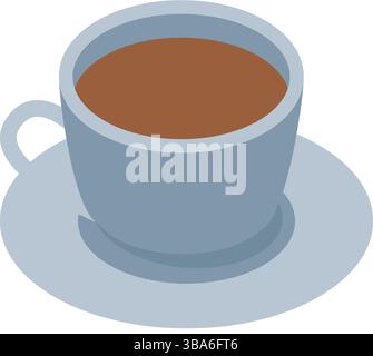 Teetasse Symbol Vektor isoliert auf weißem Hintergrund Stock Vektor