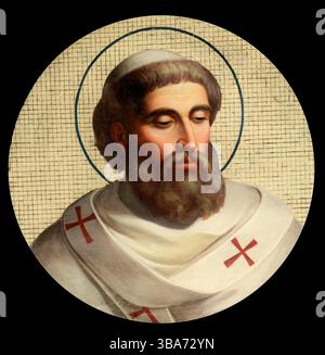 Papst Leo III. (795-816). Stockfoto
