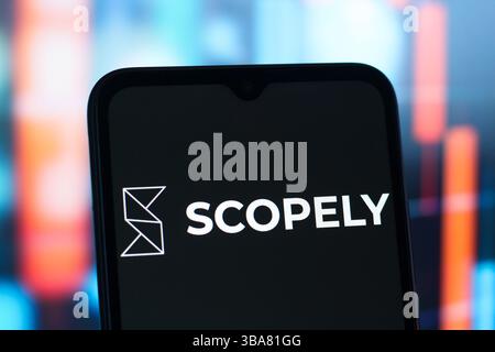 Kanada. Mai 2025. In dieser Abbildung wird das Scopely-Logo auf einem Smartphone-Bildschirm angezeigt. Quelle: SOPA Images Limited/Alamy Live News Stockfoto
