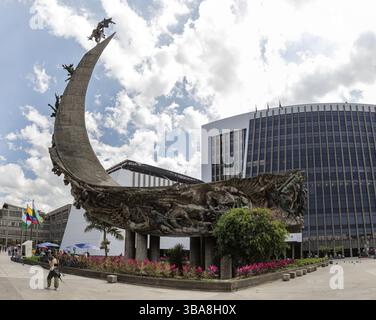 Monumento a la Raza, Medellin, Kolumbien, Südamerika Stockfoto