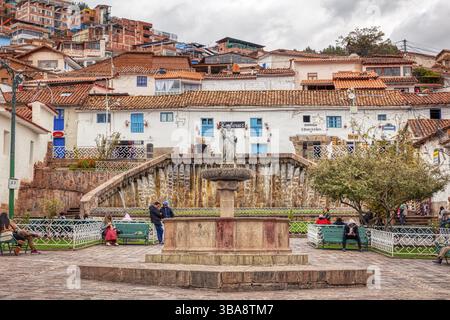 Plaza San Blas, Cusco, Peru, Südamerika Stockfoto