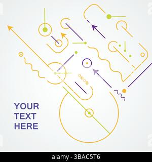 Banner für Vektor-Internettechnologie. Abstrakte Leiterplatte. Hintergrund des globalen Netzwerks Stock Vektor